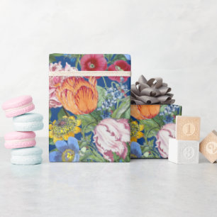 Tulpen Pfingstrose Frühlingsblumengarten Geschenkpapier