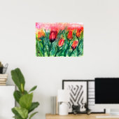 Tulpen Poster (Heimbüro)