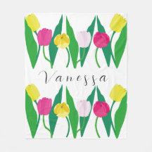 Tulpen Rosa Gelb Lila Grün Modern Anpassen.