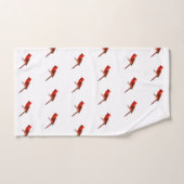 Tulpen Rot Badhandtuch Set (Handtuch)