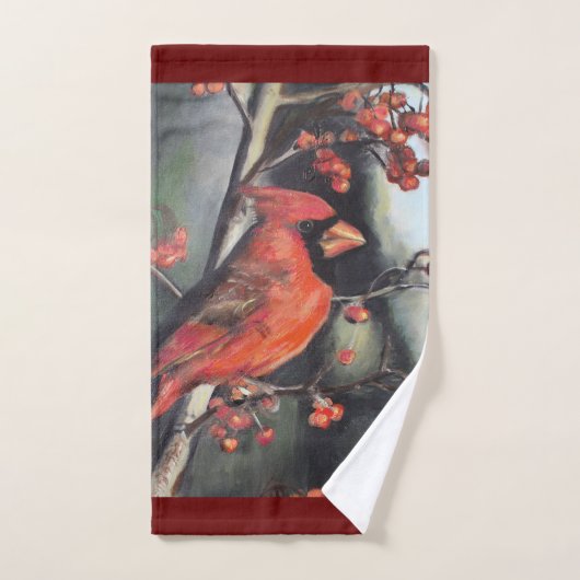 Tulpen Rot Badhandtuch Set (Handtuch)