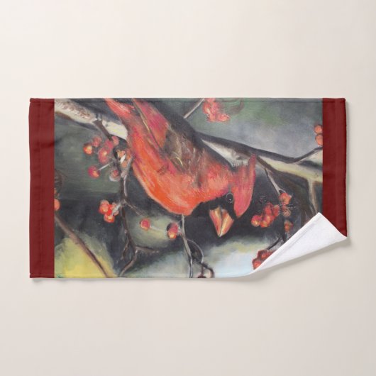 Tulpen Rot Badhandtuch Set (Handtuch)