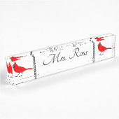 Tulpen Rot Namensplakette