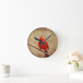 Tulpen Rot Runde Wanduhr (Zuhause)