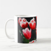 Tulpen, rot und weiß kaffeetasse (Links)