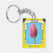 Tulpen-Samenpackung-Anhänger Schlüsselanhänger (Vorderseite links)