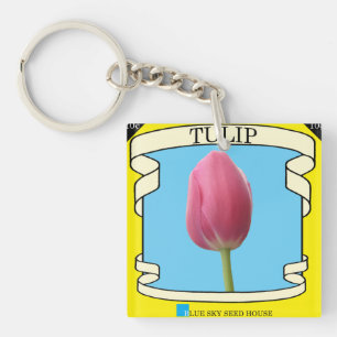 Tulpen-Samenpackung-Anhänger Schlüsselanhänger