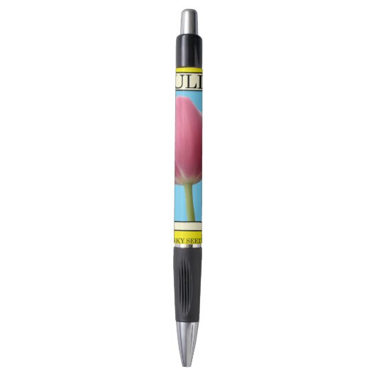Tulpen-Samenpackung Kugelschreiber (Vorderseite Vertikal)