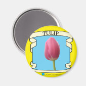 Tulpen-Samenpackung Magnet (Vorderseite/Rückseite)