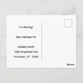 Tulpen-Schick Adresswechsel Postkarte (Rückseite)