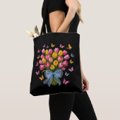 Tulpen & Schmetterlinge-Tasche Tasche (Von Nahem)