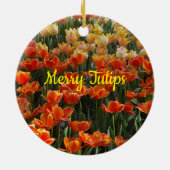 Tulpen-Schmuck Keramik Ornament (Hinten)