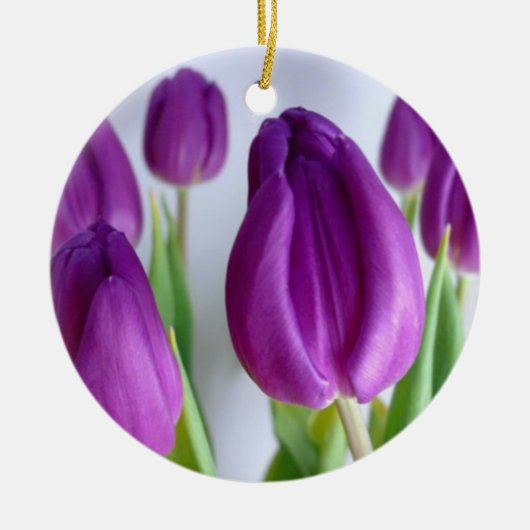 Tulpen-Schmuck Keramik Ornament (Vorne)