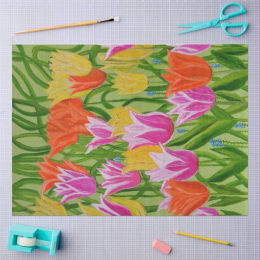 Tulpen seidenpapier (Basteln)