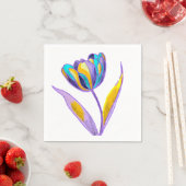 Tulpen-Serviette Serviette (Beispiel)