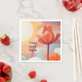 Tulpen Sonne Serviette (Beispiel)