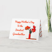 Tulpen Süßeste Oma Muttertag  Karte (Vorderseite)