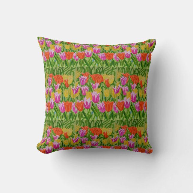 Tulpen Tagesdecke Kissen (Vorderseite)