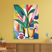 Tulpen-Tempel Paneel #3 Leinwanddruck (Insitu (Wohnzimmer))