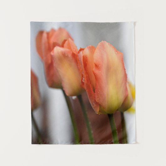 Tulpen-Teppich Wandteppich (Vorderseite)