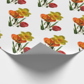 Tulpen und Blume Geschenkpapier (Ecke)