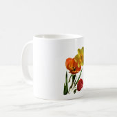 Tulpen und Blume Kaffeetasse (Vorderseite Links)