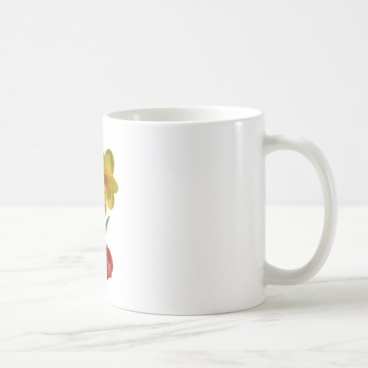 Tulpen und Blume Kaffeetasse (Rechts)