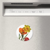 Tulpen und Blume Magnet (In Situ (Geschirrspüler))