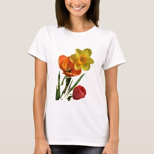 Tulpen und Blume T-Shirt (Vorderseite)