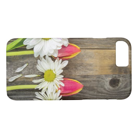 Tulpen und Holz Case-Mate iPhone Hülle (Rückseite (Horizontal))