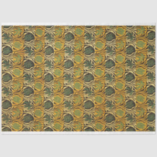 Tulpen- und Lilienmuster (von William Morris) Seidenpapier