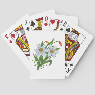 Tulpen und Narzissen Blumen Spielkarten