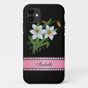 Tulpen und Narzissen Rosa Personalisierter Name Case-Mate iPhone Hülle