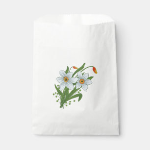 Tulpen und Osterglocken Blumen Geschenktütchen