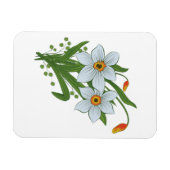 Tulpen und Osterglocken Blumen Magnet (Horizontal)