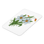 Tulpen und Osterglocken Blumen Magnet (Linke Seite)