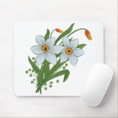 Tulpen und Osterglocken Blumen Mousepad (Mit Mouse)