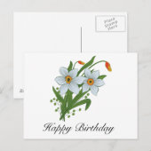 Tulpen und Osterglocken Blumen Postkarte (Vorne/Hinten)