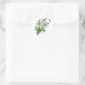 Tulpen und Osterglocken Blumen Runder Aufkleber (Tasche)