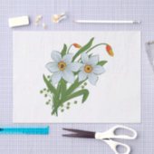 Tulpen und Osterglocken Blumen Seidenpapier (Handwerk)