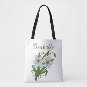 Tulpen und Osterglocken Blumen Tasche