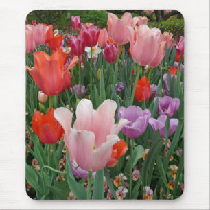 Tulpen und Stiefmütterchen 2 Mousepad