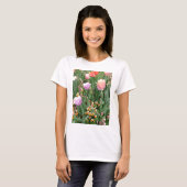 Tulpen und Stiefmütterchen T-Shirt (Vorne ganz)