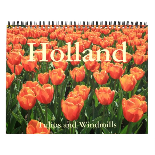Tulpen und Windmühlen Kalender (Titelbild)