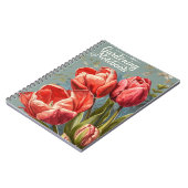 Tulpen Vintage Notizblock (Linke Seite)