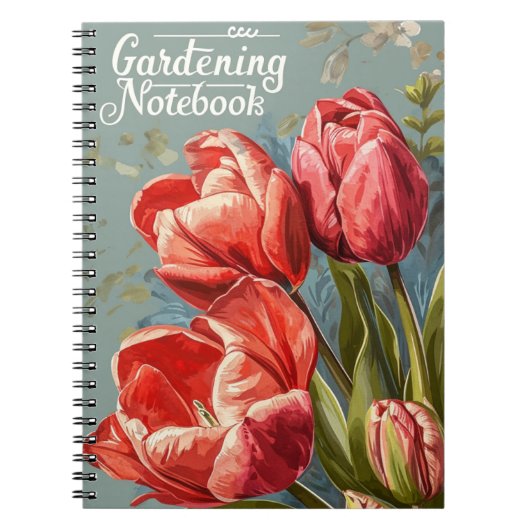 Tulpen Vintage Notizblock (Vorderseite)