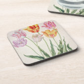 Tulpen, vom "NassauFlorilegium" (w/c auf pape Untersetzer (Linke Seite)