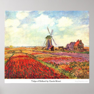 Tulpen von Holland durch Claude Monet Poster