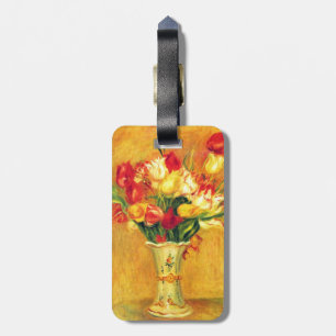 Tulpen von Pierre Renoir, Vintage-Impressionismus- Gepäckanhänger