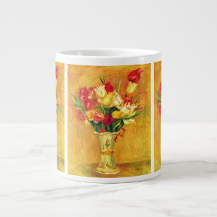 Tulpen von Pierre Renoir, Vintage-Impressionismus- Jumbo-Tasse